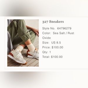 New balance 327 sneakers - sea salt/rust